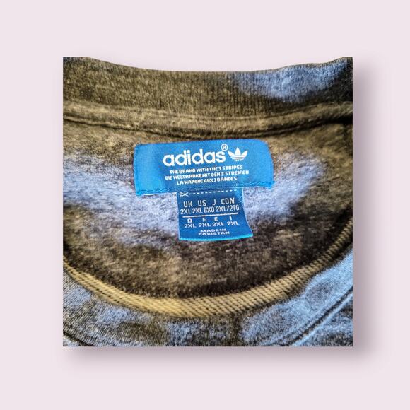 Adidas Blue Tag Men's PE Crew Grey Sweatshirt Zipped Pockets Sz‎ XXL 2015 - Picture 8 of 10